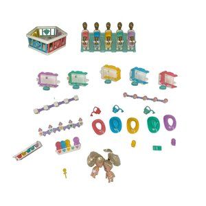 Vintage 1989 Tyco Quints Dolls Accessories Playpen Rocking Horse Wagon Hats